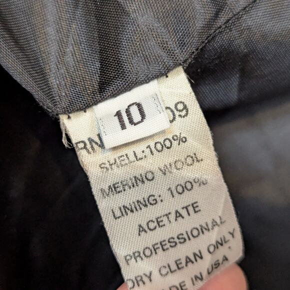 J. Percy Double Breasted Peacoat Gray Size 10 - Picture 5 of 16